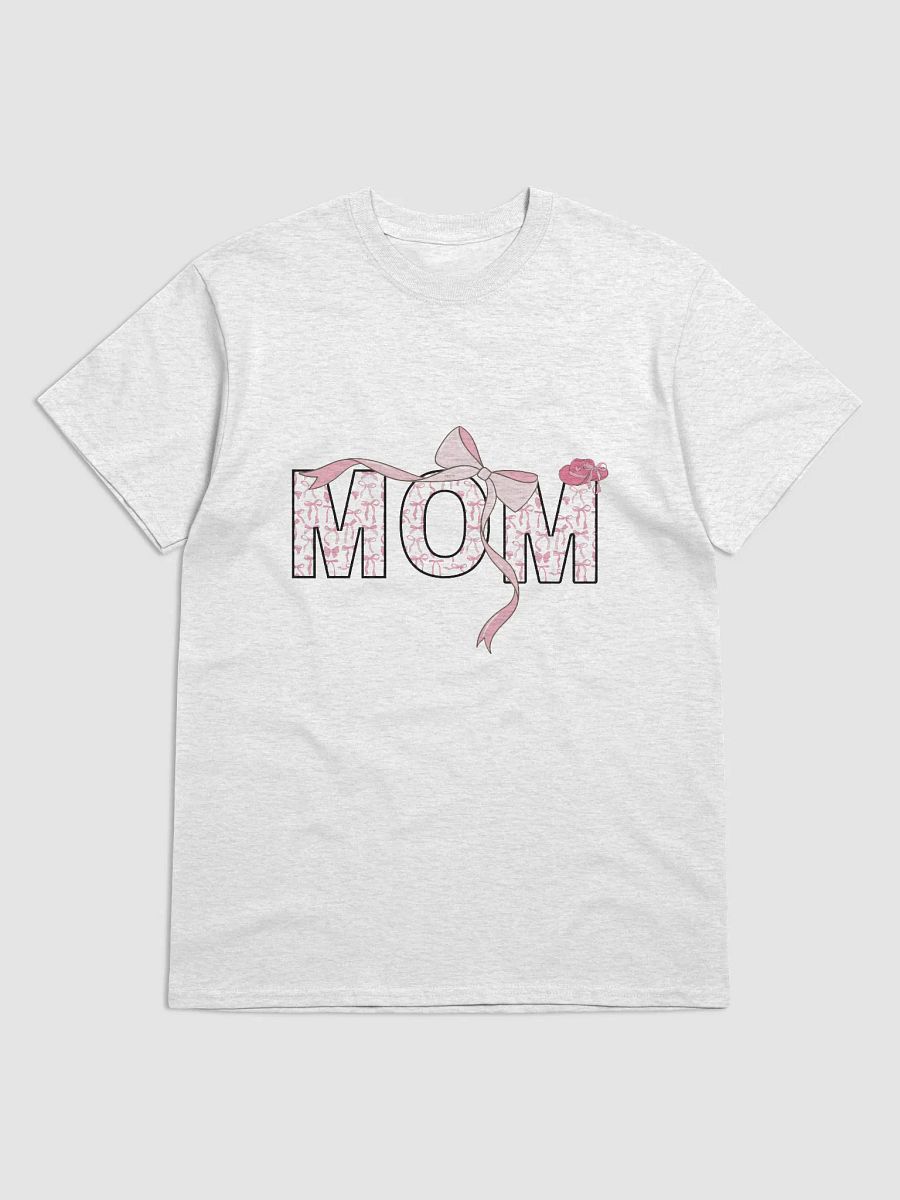 Coquette Pink Bow Mom Tee product image (1)