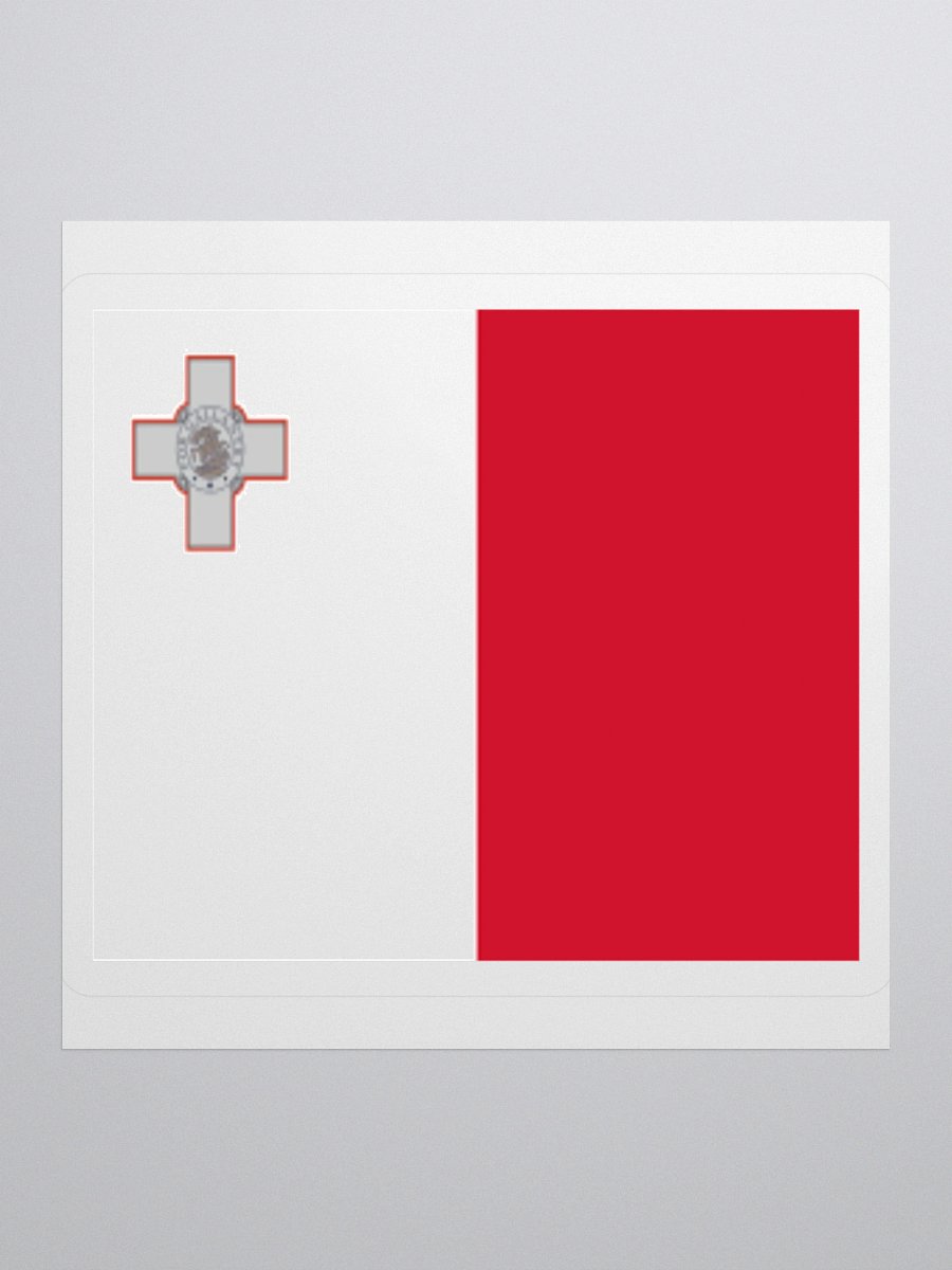 Malta National Flag Sticker - Exclusive Vinyl Design, Multiple Sizes product image (2)