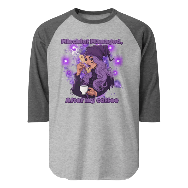 Mischief Managed after coffee Raglan Tee product image (1)