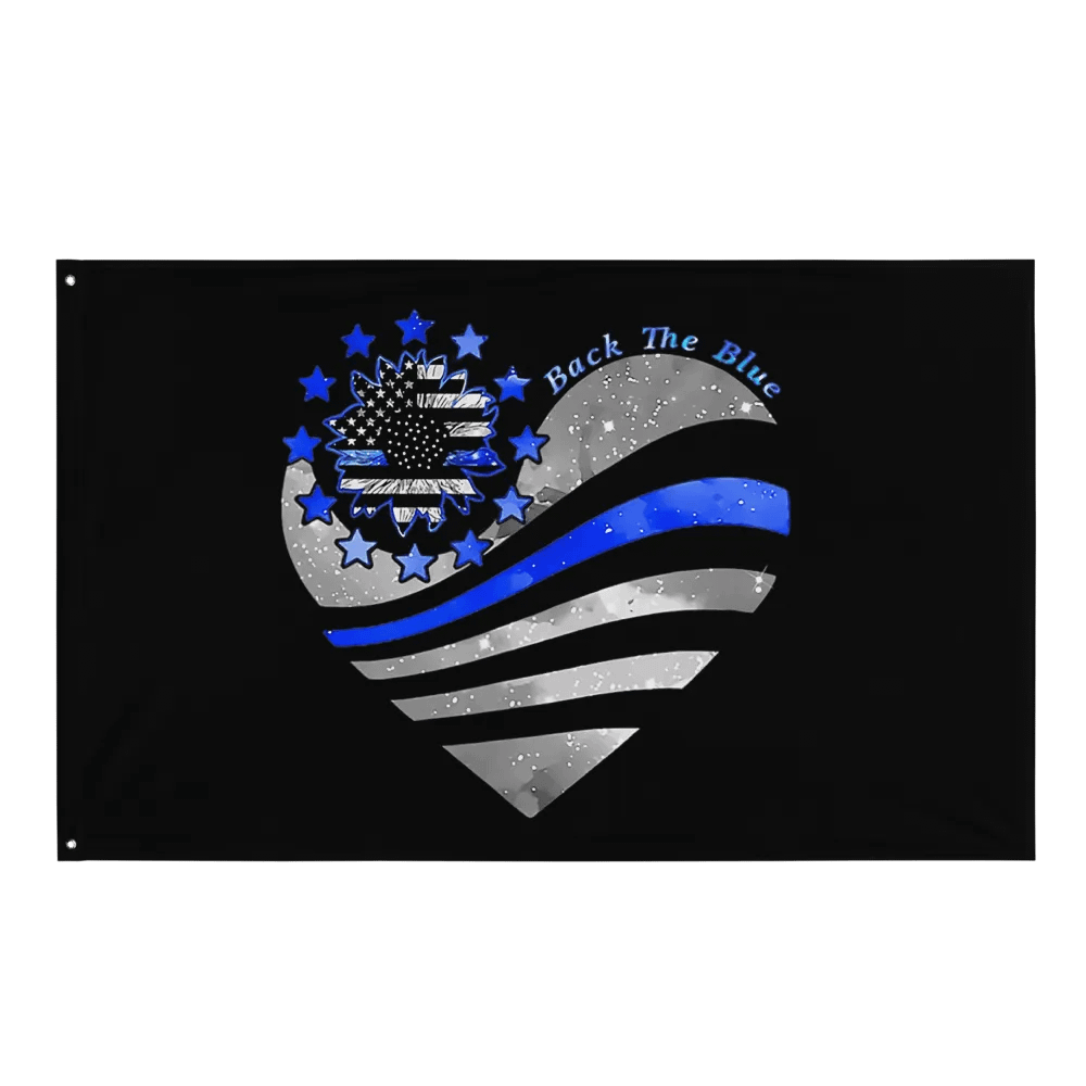 Back the Blue Heart - Flag product image (1)
