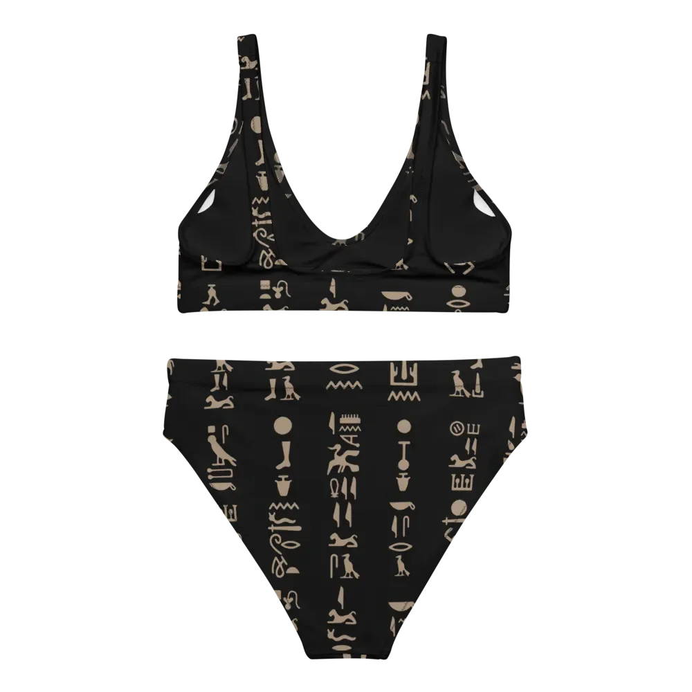 Isis Hieroglyphs Black Bikini Set product image (9)