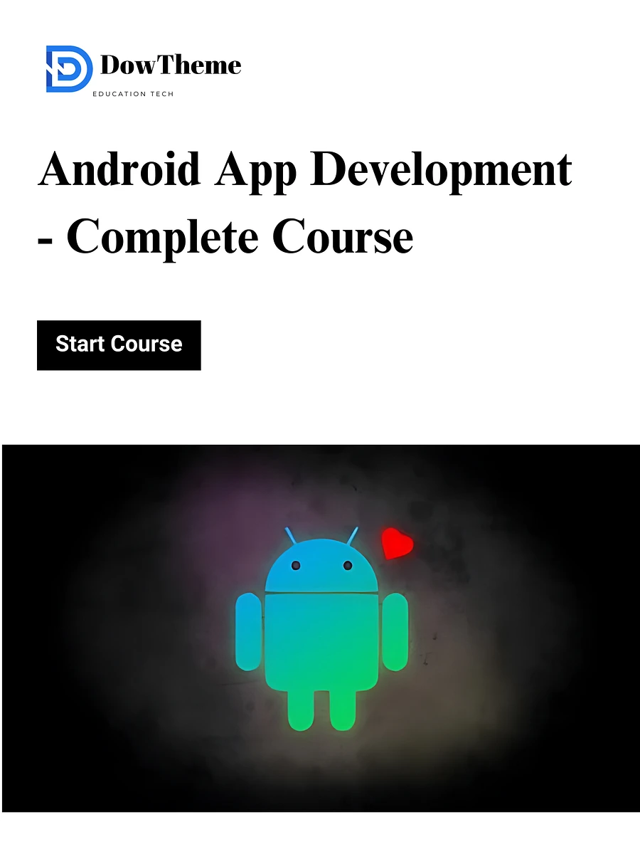 Android App Development - Complete Course product image (1)