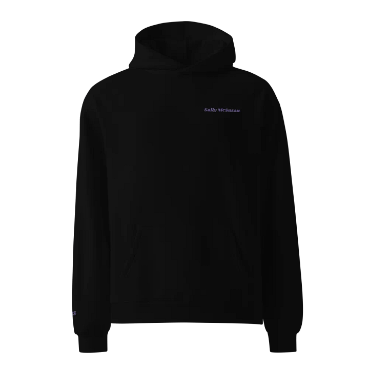 Embroidered SMS Hoodie - Purple product image (1)