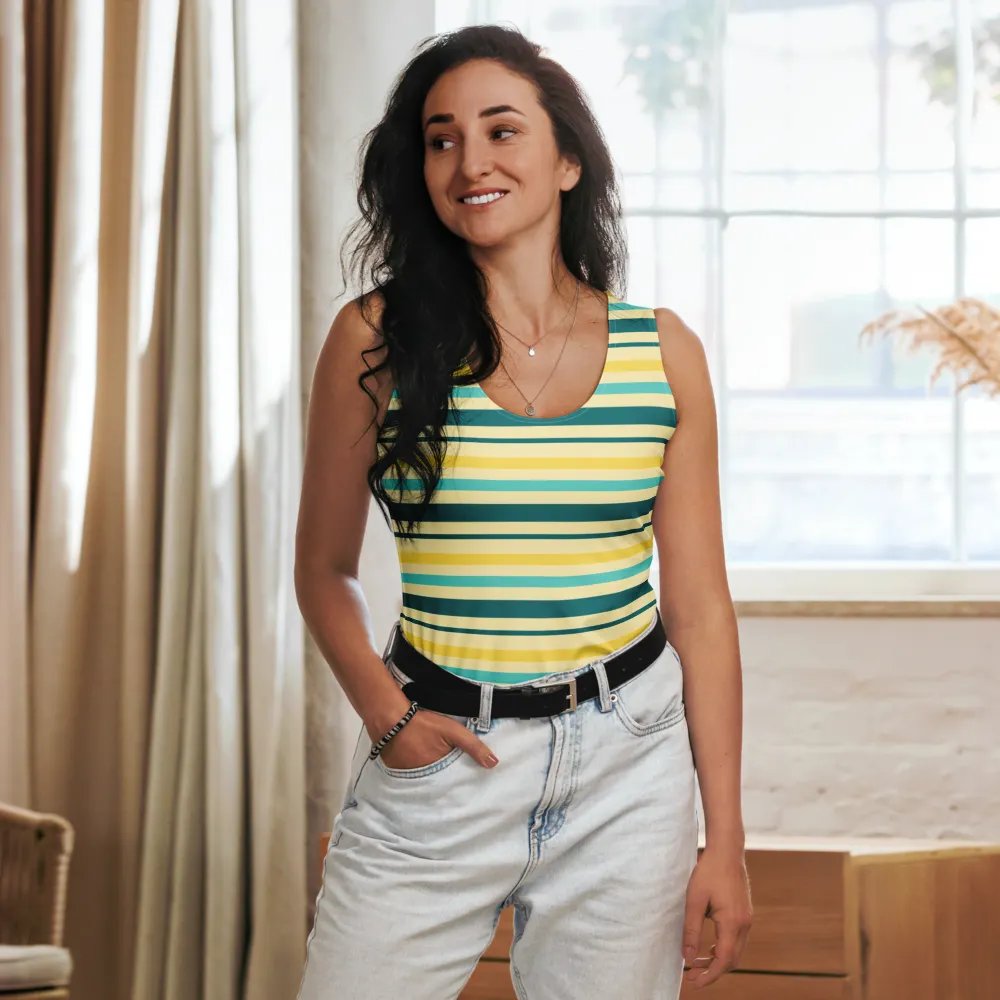 Key Lime Stripes Women's Tank Top product image (8)