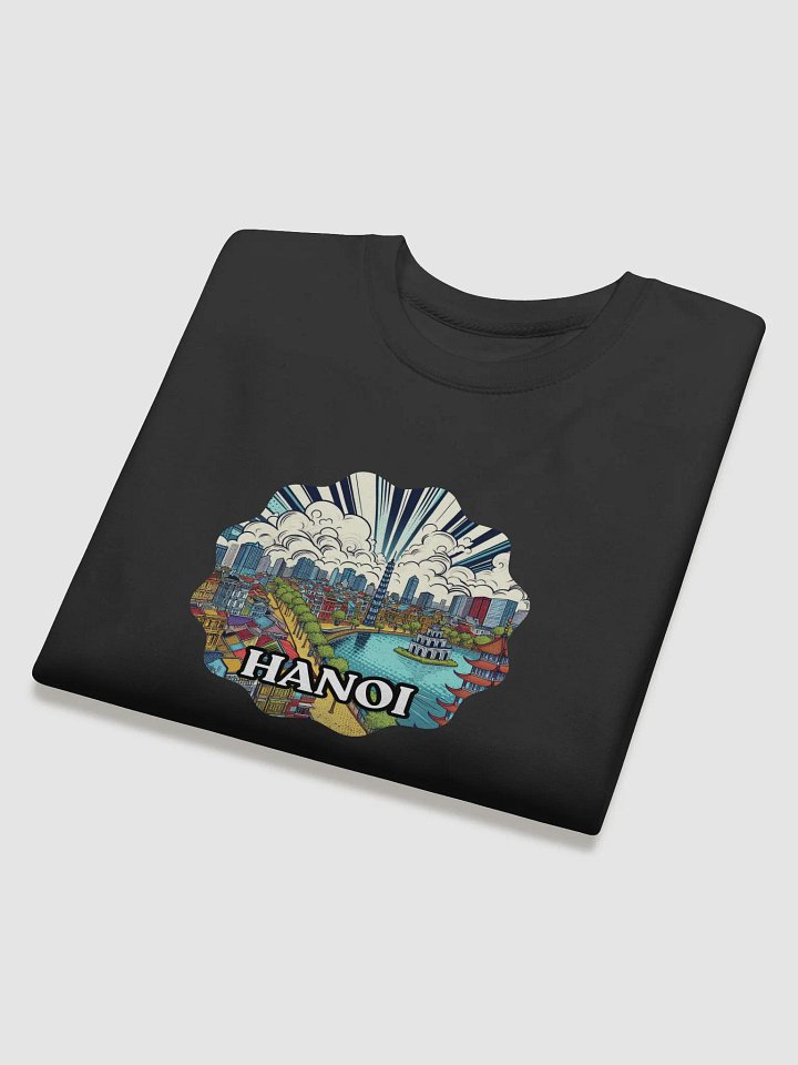 Cotton Heritage Premium Sweatshirt | AI design jakarta city Indonesia product image (1)