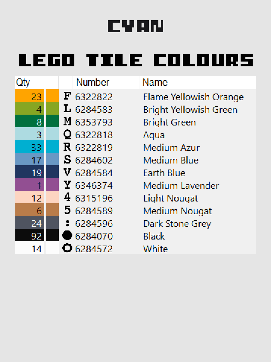 Cyan Pixel Art product image (5)
