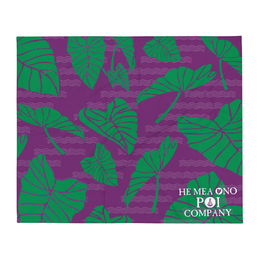 He Mea Ono Poi Throw Blanket product image (1)