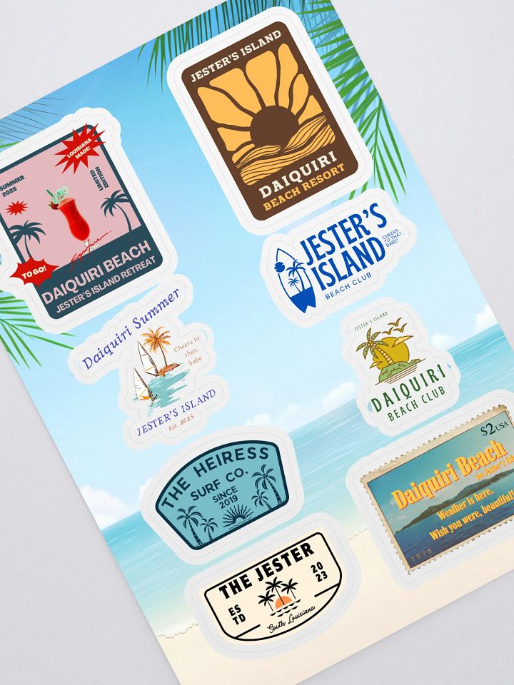 JESTER'S ISLAND STICKER SET product image (1)