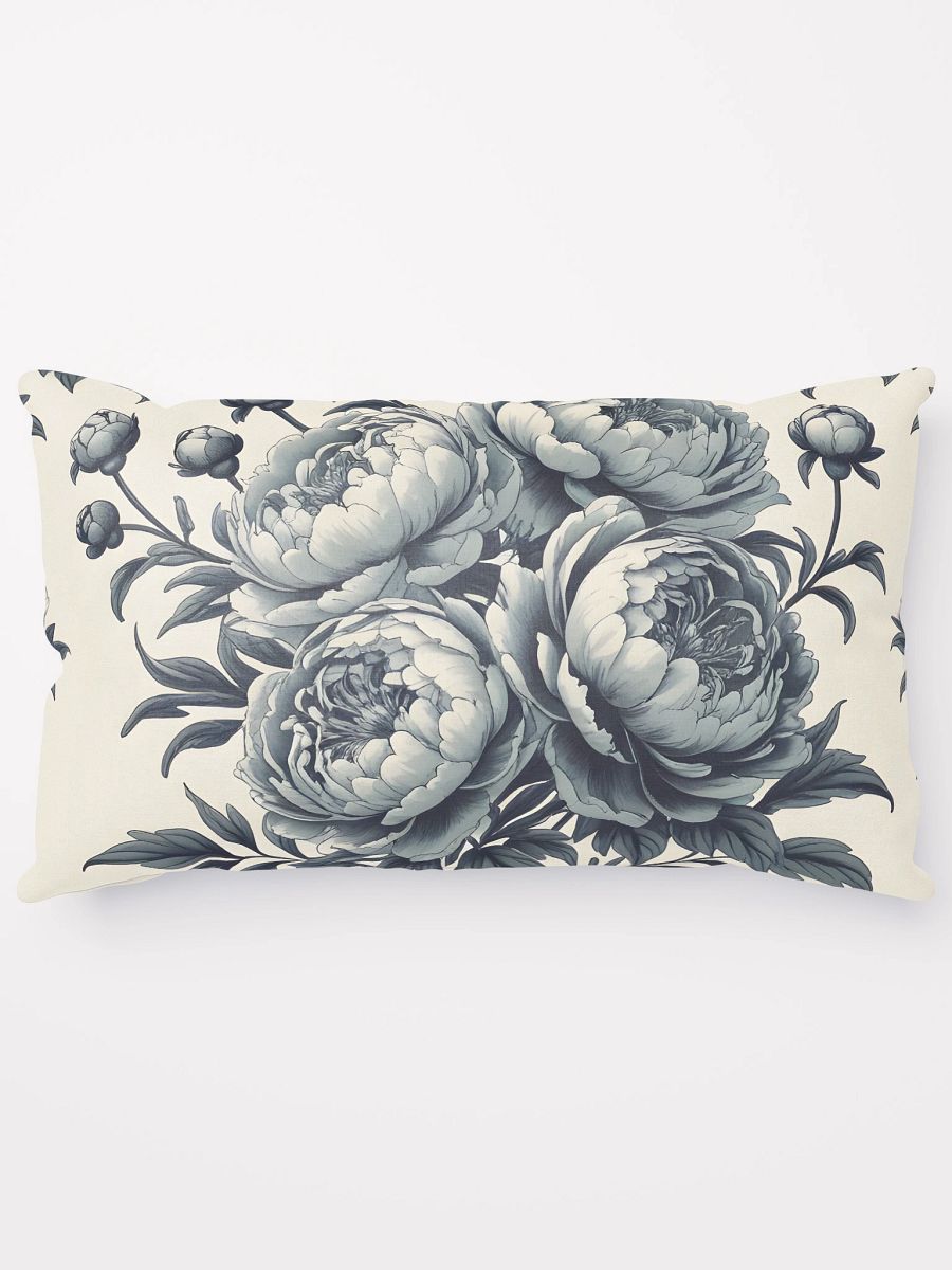Monochrome Peony Bloom Pillow product image (5)