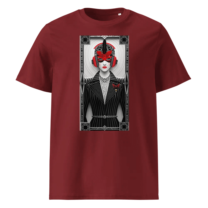 Tune into your Power Masked Unisex Organic Cotton T-Shirt. product image (9)
