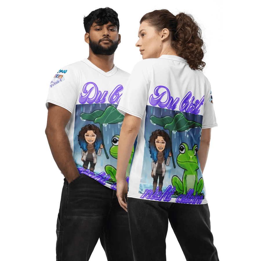 Du bist nicht alleine , Herrn -T-Shirt mit entspanntem V-Ausschnitt product image (11)