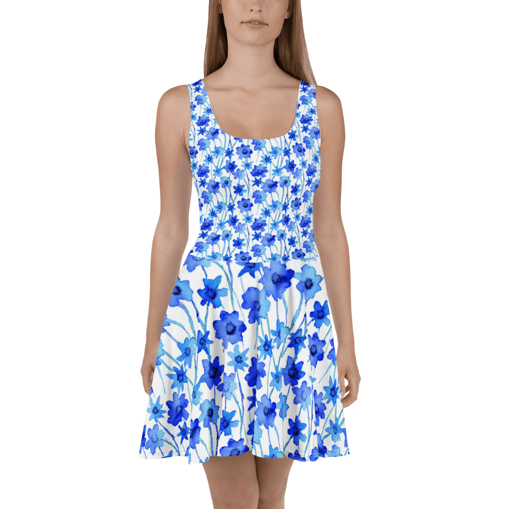 Blue Borage Skater Dress product image (2)
