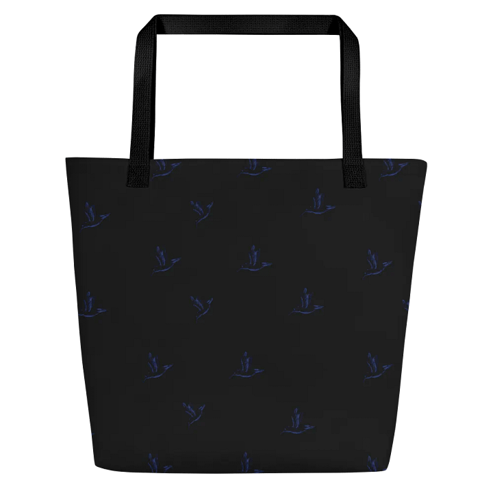 Big printed tote bag with humming bird designs product image (1)