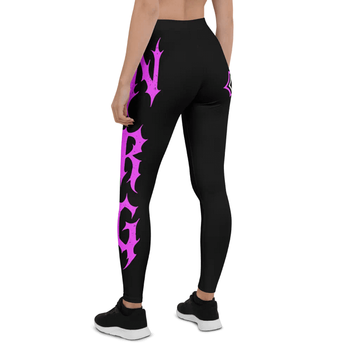 NRG Grunge Cross Yoga Pants (Black/Neon Pink) product image (2)