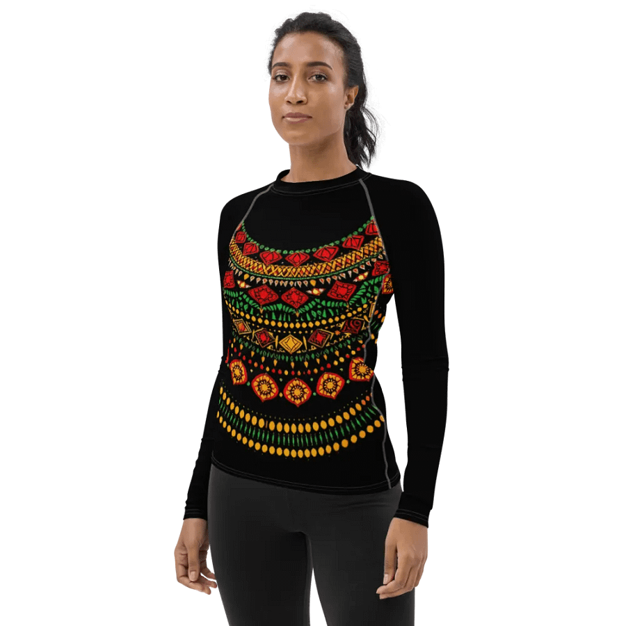 Black History Month Celebration Fashion Splendor Women's Rash Guard product image (3)