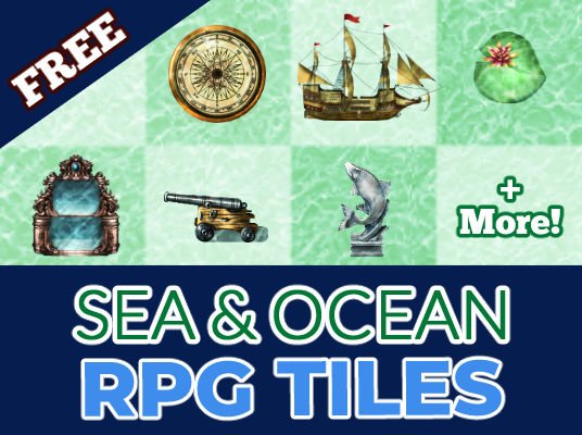FREE RPG Maker Ocean Tiles product image (1)