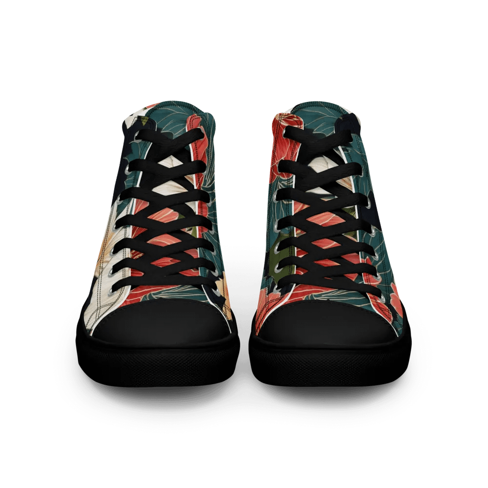 Women's Floral Harmony High Top Canvas Shoes product image (3)