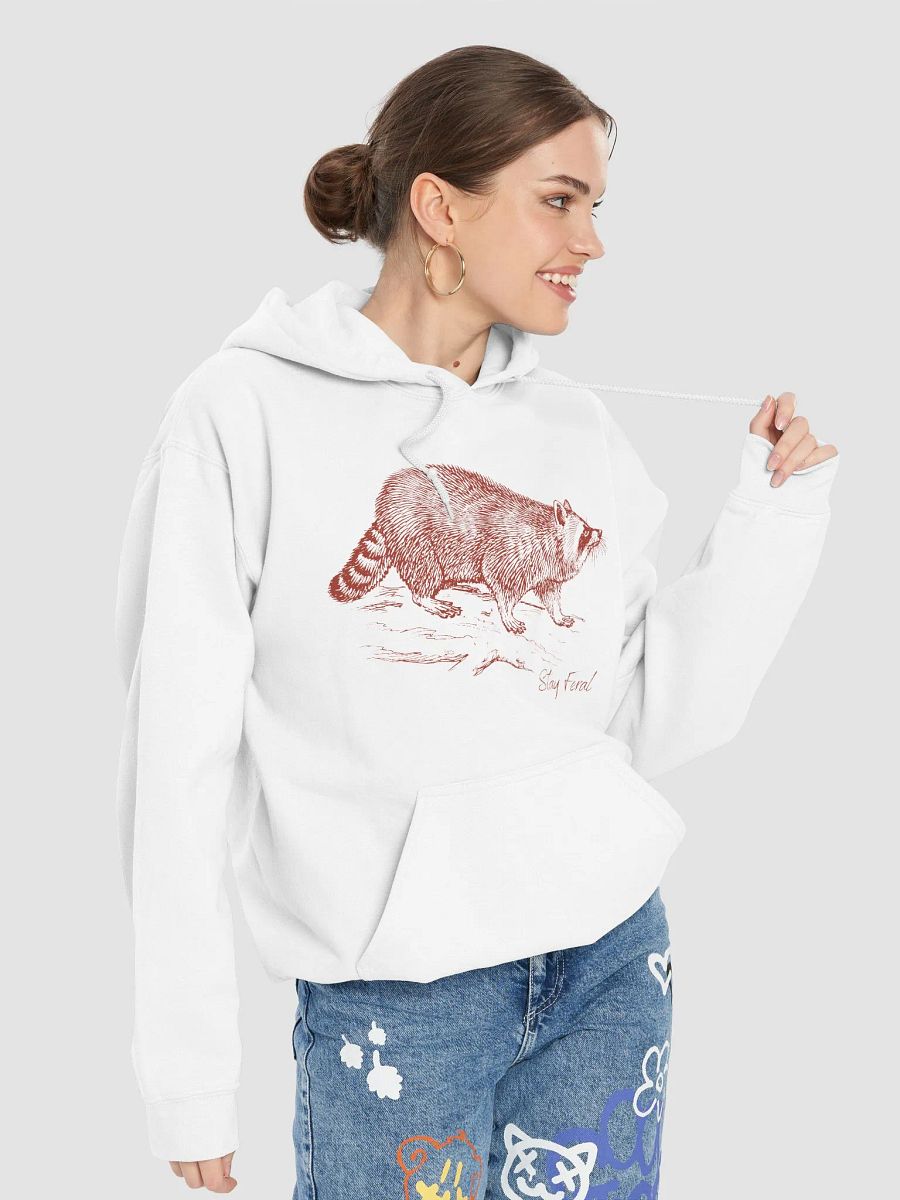 Stay feral raccoon Hoodie product image (7)