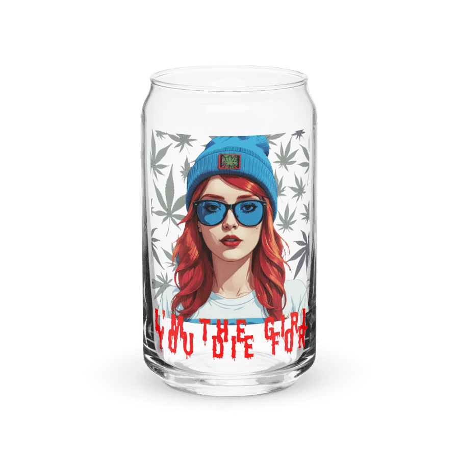 I'm The Girl You Die For can shaped glass product image (2)