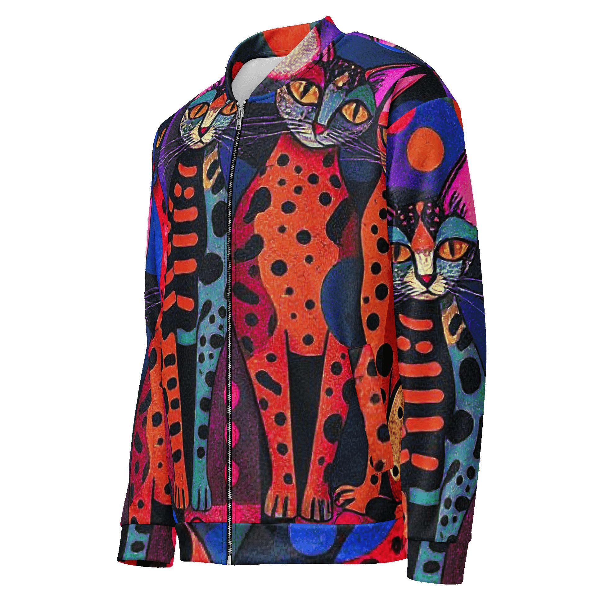 Red Cats Bomber Jacket product image (3)