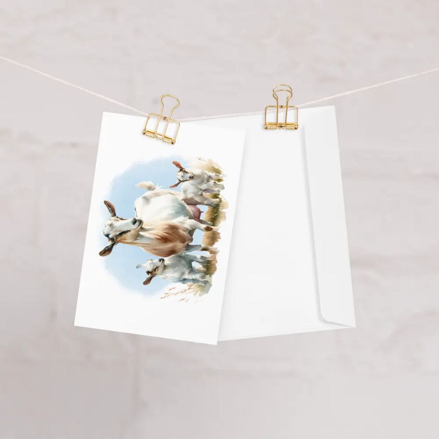 Nigerian Dwarf Mama - Greeting Card product image (10)