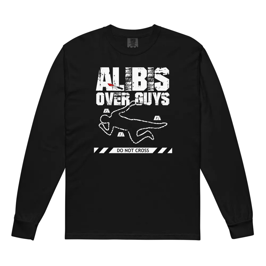 CrimeClothes Alibis Over Guys Crime Scene Long Sleeve T-Shirt product image (10)