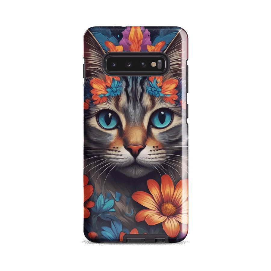 Floral Feline Fantasy: Blossoming Cat Samsung Galaxy product image (2)