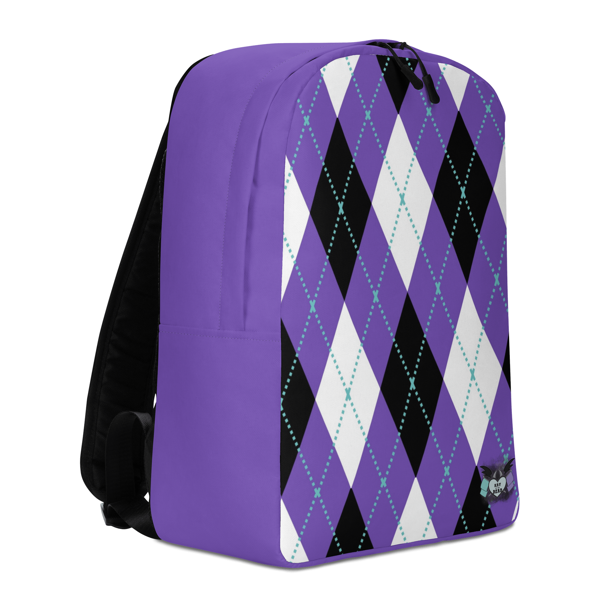 Purple Argyle Backpack product image (3)