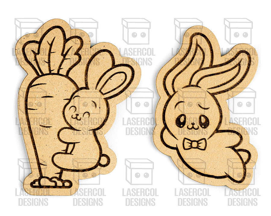 Easter Bunny Paint Kit DIY Cut Outs Set 3 - Laser Cut Files product image (5)