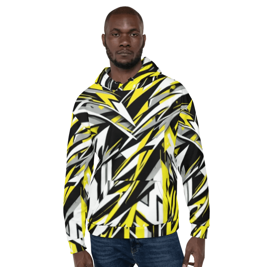 Dynamic Geometric Fusion Unisex Hoodie product image (6)
