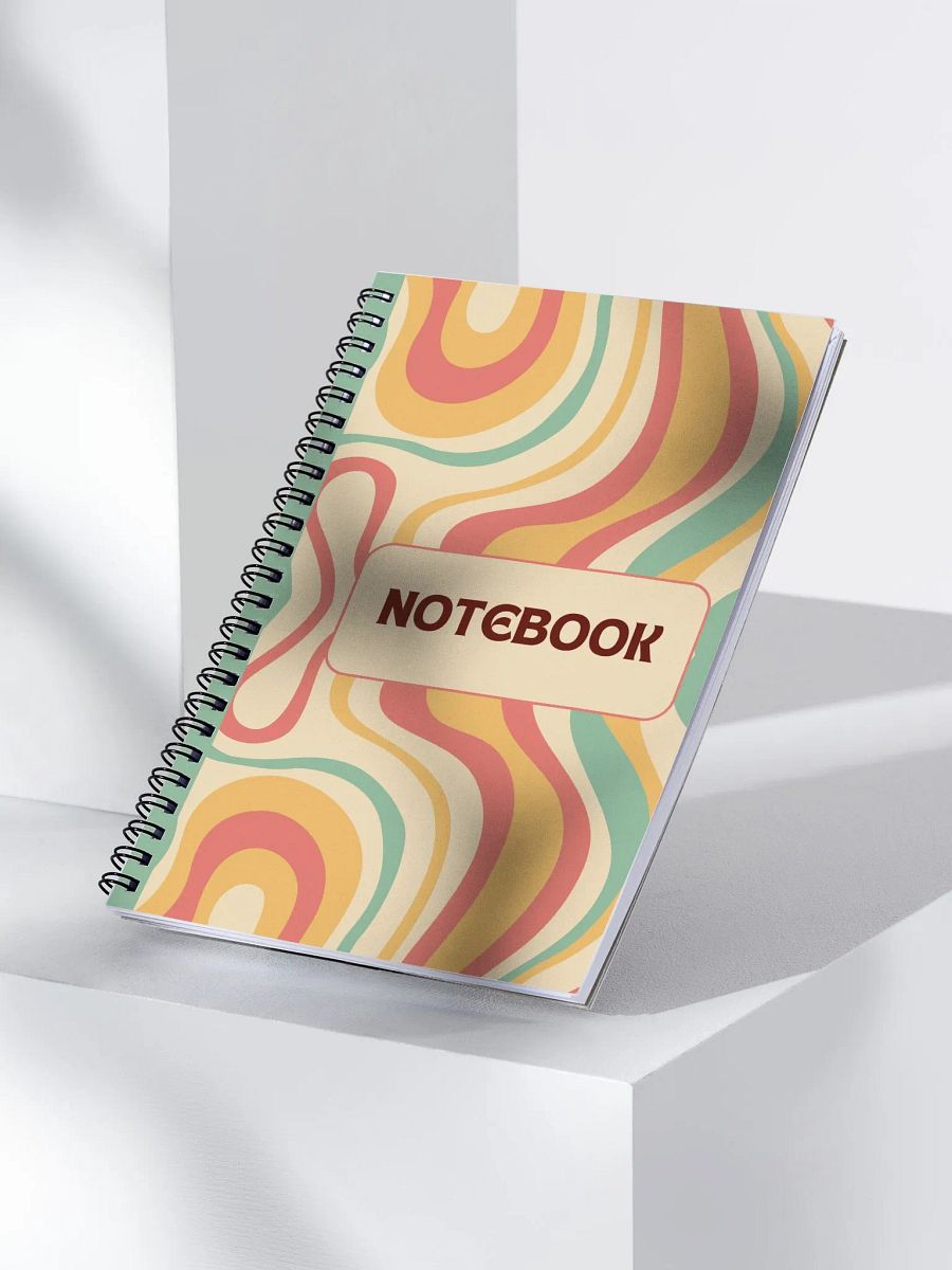 Psychedelic Swirls Spiral Notebook product image (3)