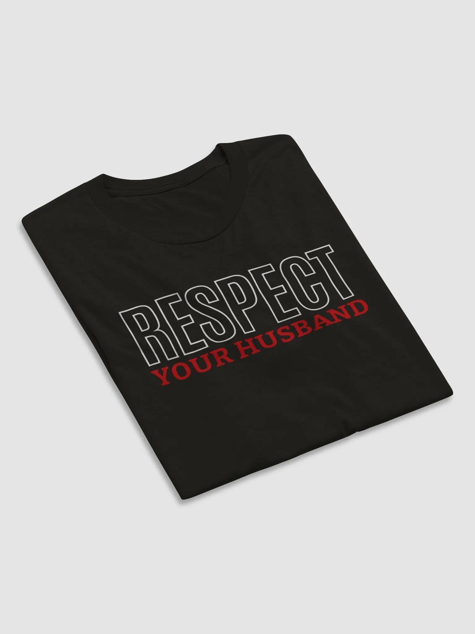 Respect Your Husband - Wife's Couple Shirt (Black, Navy) product image (4)