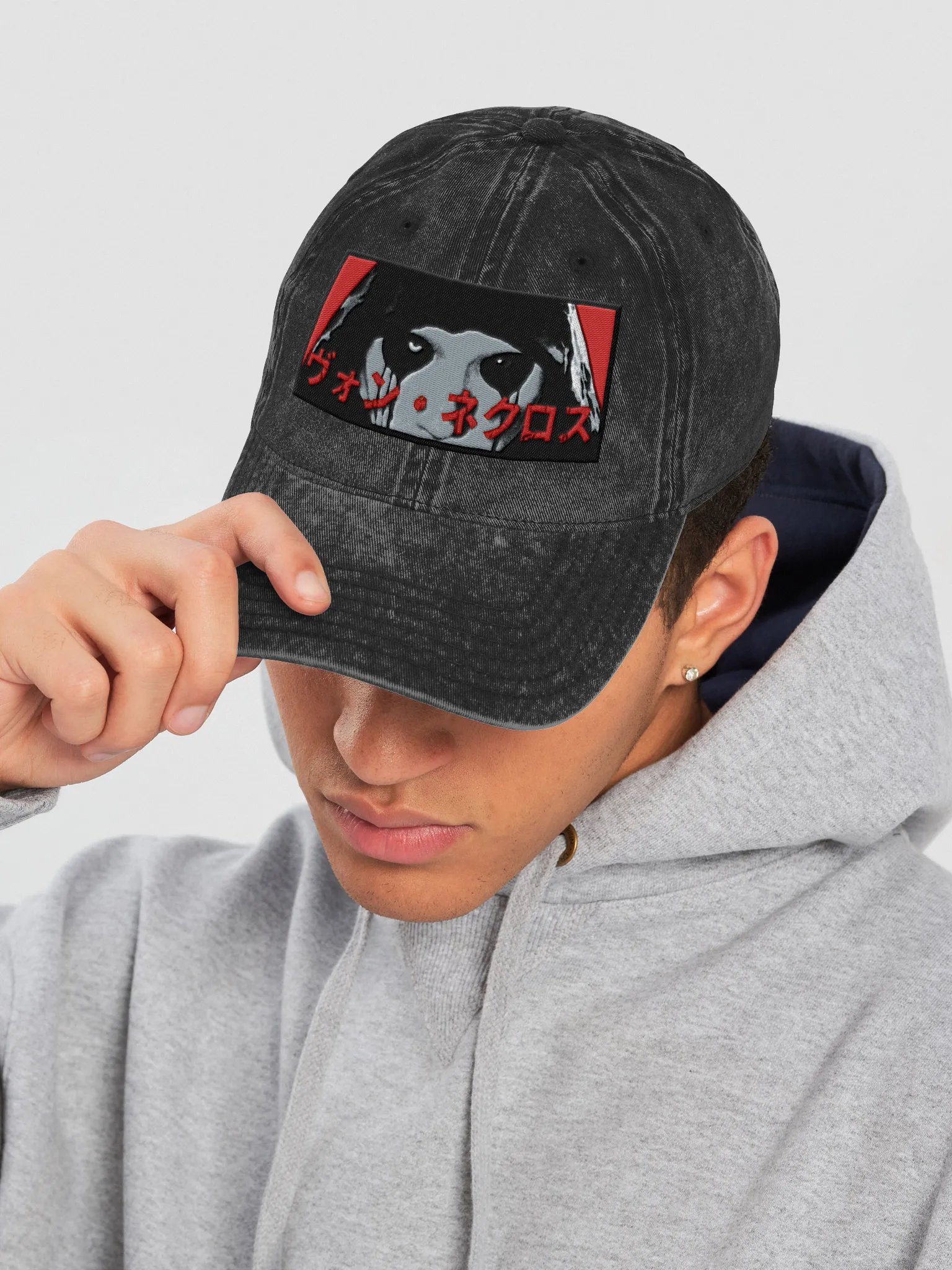Red Death Vintage Wash Dad Hat product image (7)