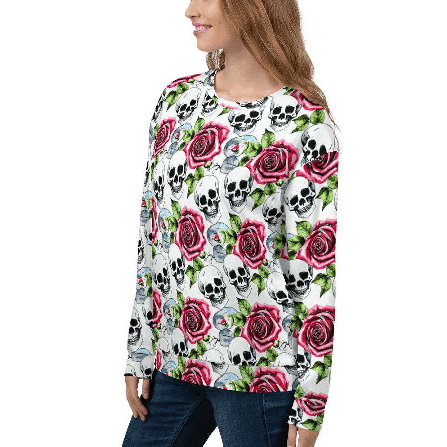 Skull Rose Harmony Recycled Sweatshirt product image (12)