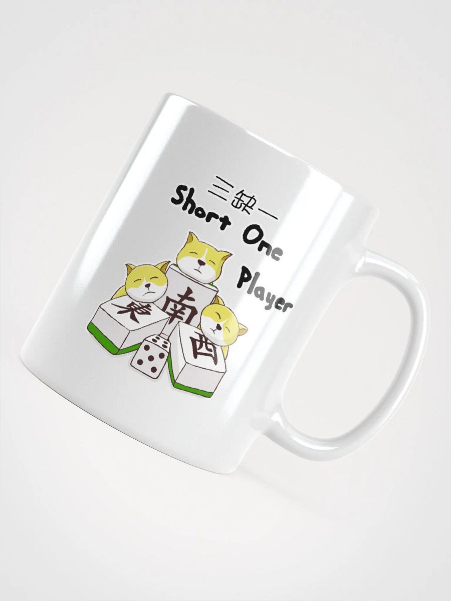 Mahjong short one player white coffee mug product image (7)