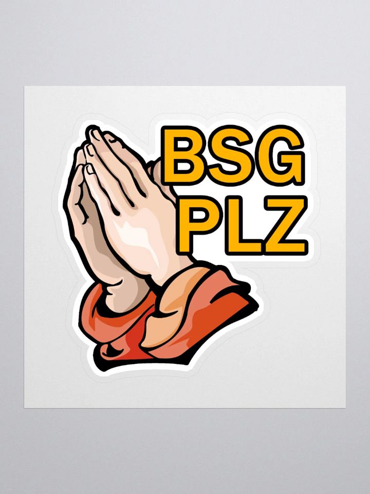BSG PLZ Sticker product image (1)