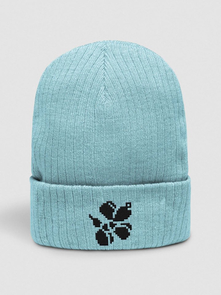 Pixie Dog Beanie (Black on Light) product image (3)