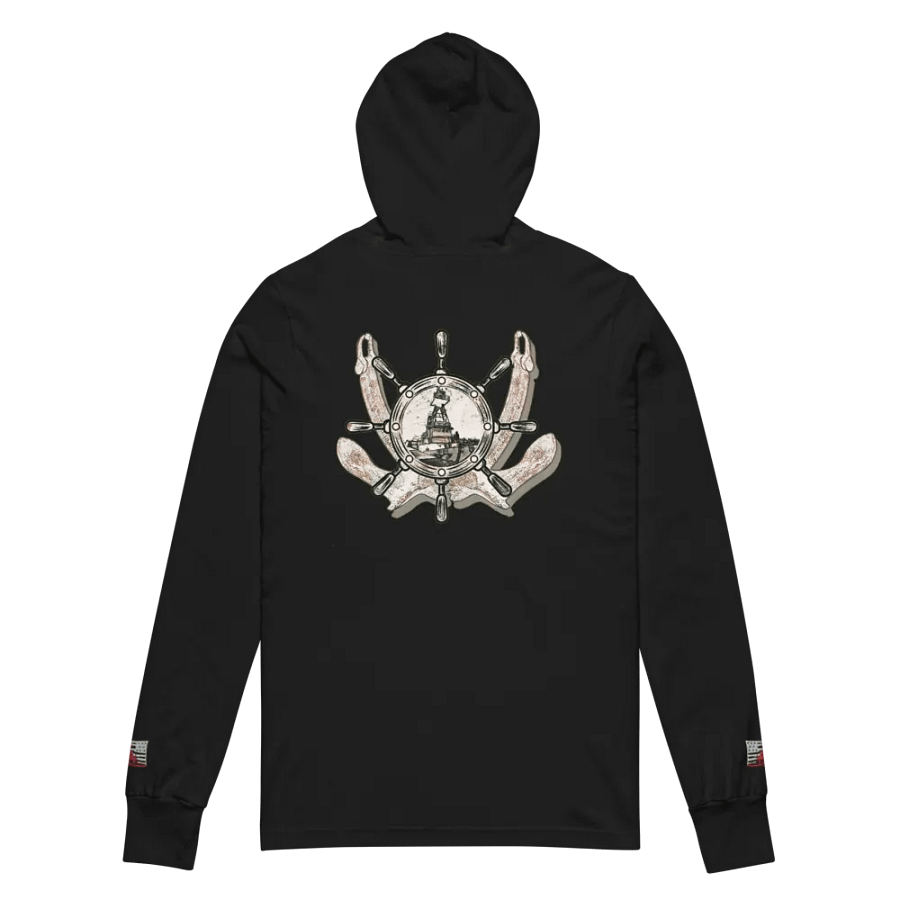 Twin anchor ship wheel & Tug CE hoodie Tee product image (5)