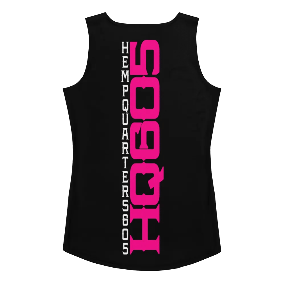 HempQuarters Pink Logo Tank Top product image (2)