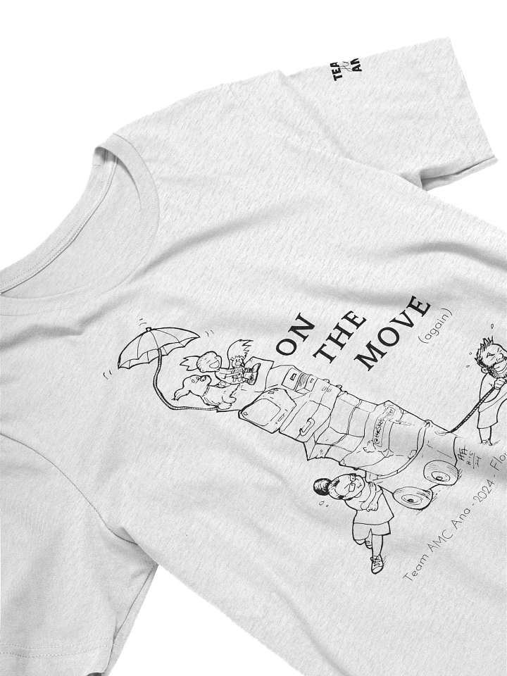 On the move Tshirt (black lines - 5 colors) product image (2)