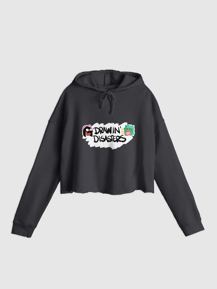 Drawin' Disasters Crop Top Hoodie product image (1)