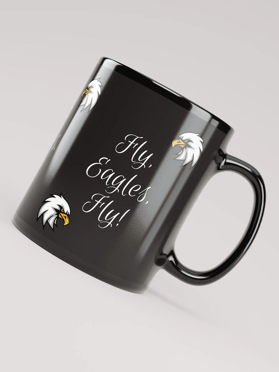 Fly Eagles Fly Glossy Black Mug product image (4)