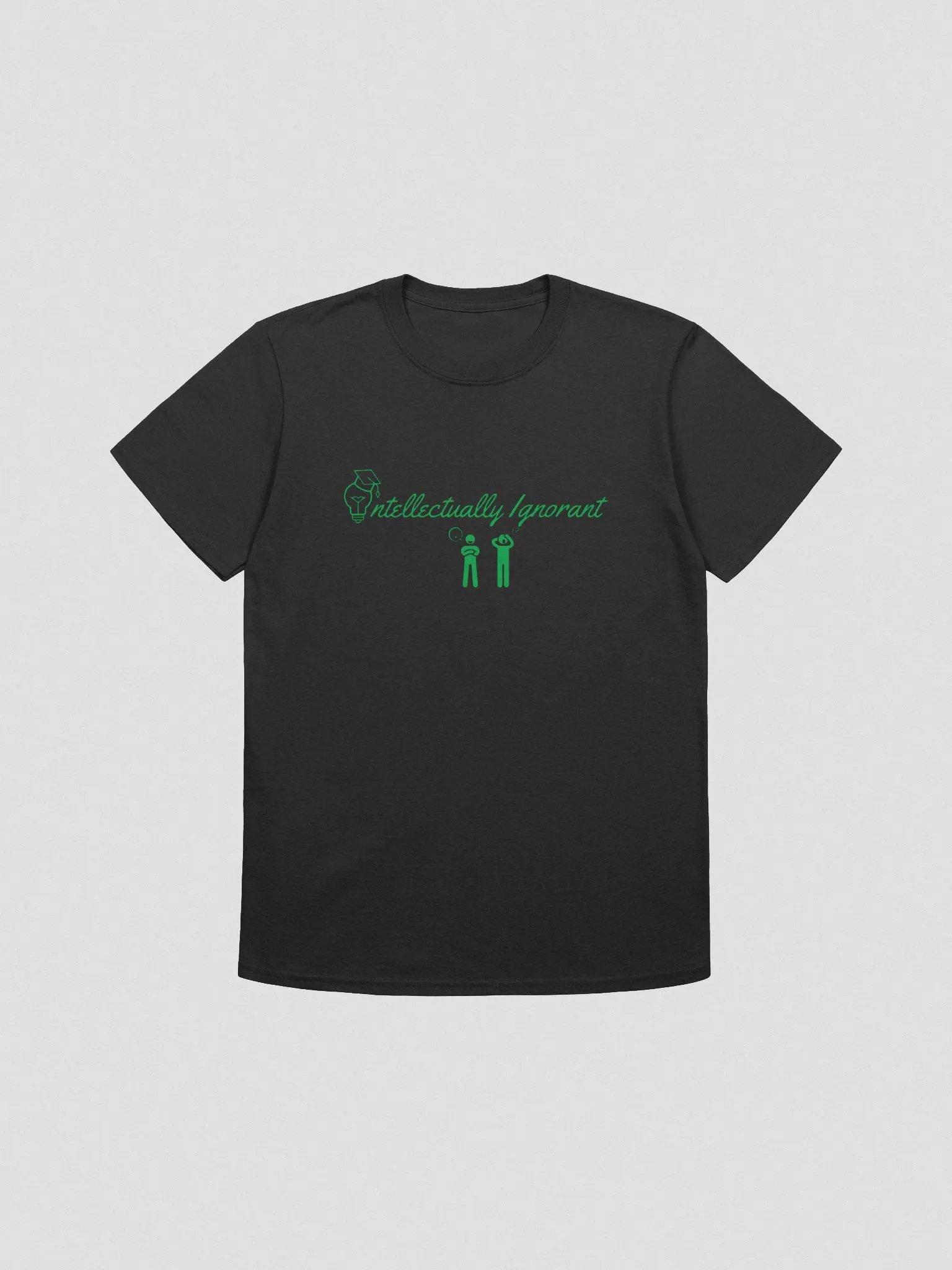 Intellectually Ignorant (Green Logo) Unisex Softstyle T shirt product image (3)