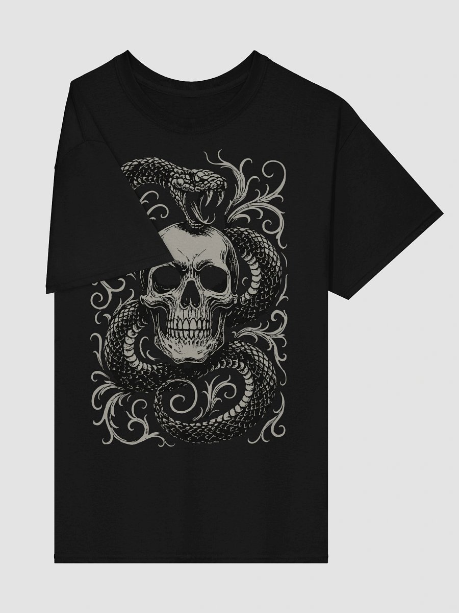 Venom and Bone Skull Snake T-Shirt – Gothic Streetwear Graphic Tee product image (4)