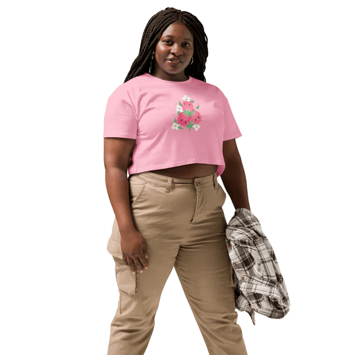 Strawberry Cat Plant Crop Top product image (3)