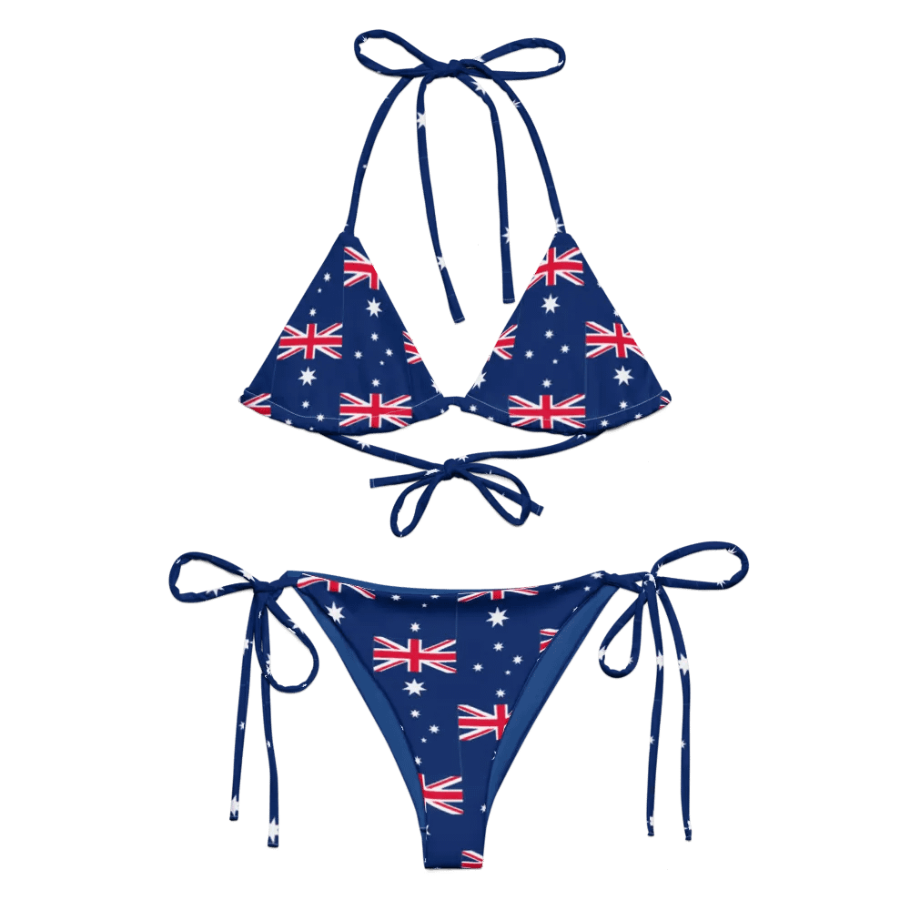 Women's Aussie Flag All-Over Bikini product image (1)