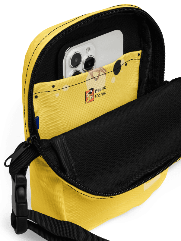 Queen of Space by Frank Fonik (AM/FM Radio Headphone) , Techno EDM Utility Crossbody Bag product image (2)