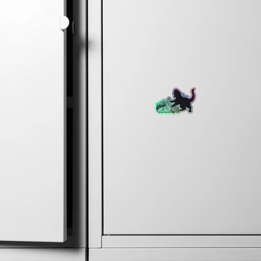 Squirrel and Marshmallow - Holographic Sticker product image (6)