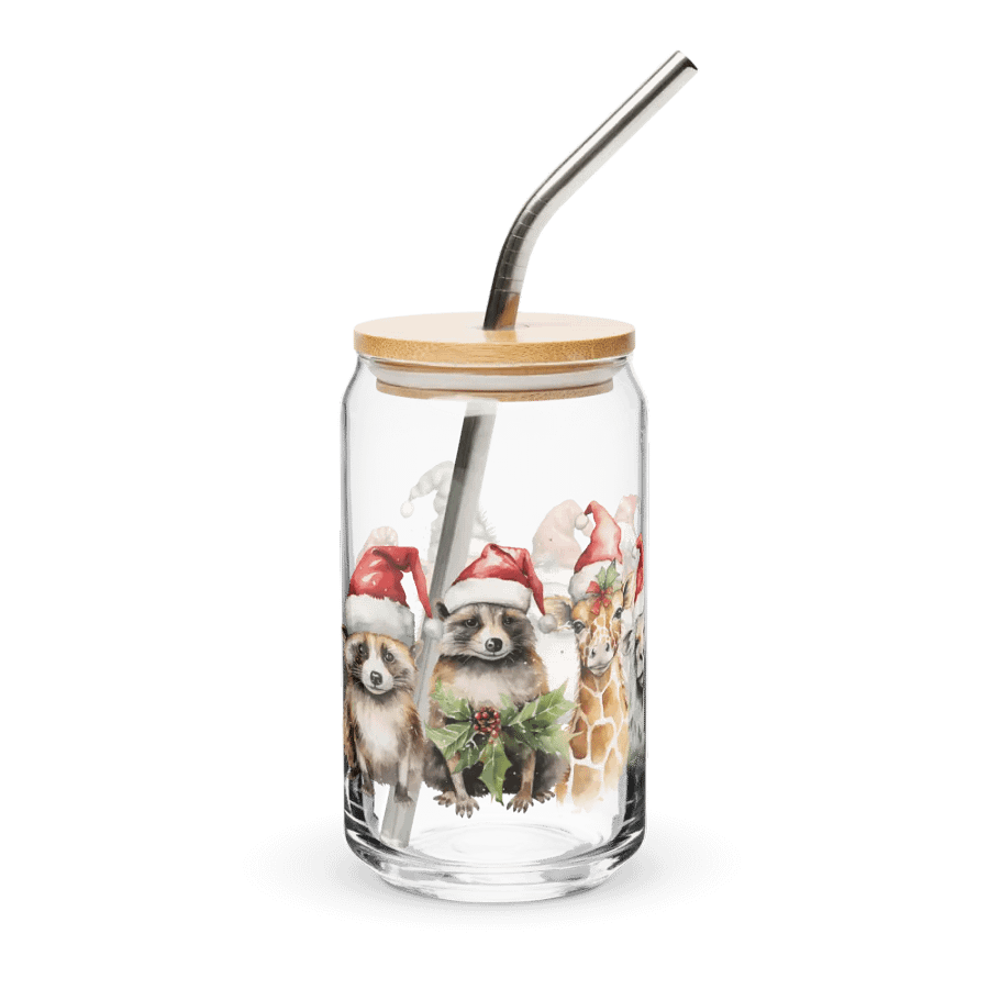 Santa Paws Can-Shaped Glass product image (4)