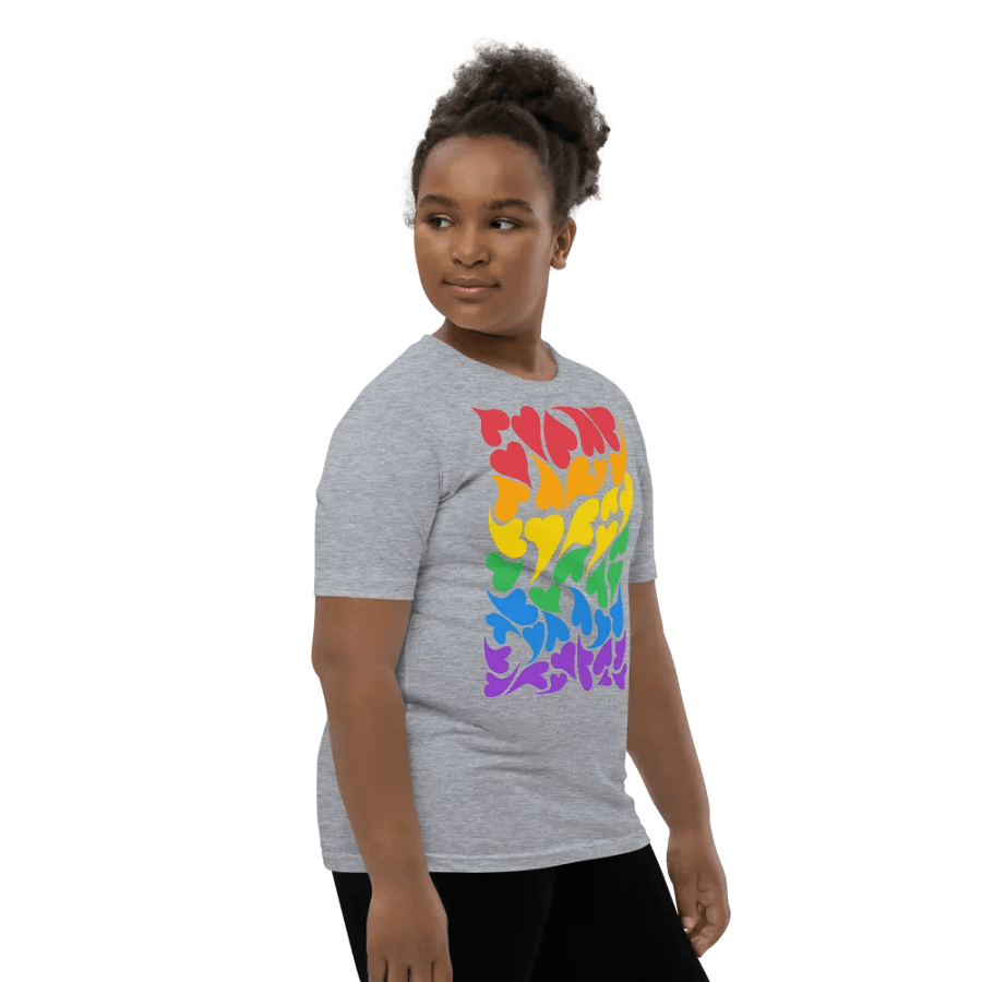 Nestled PRIDE Rainbow T-shirt (Youth) product image (12)